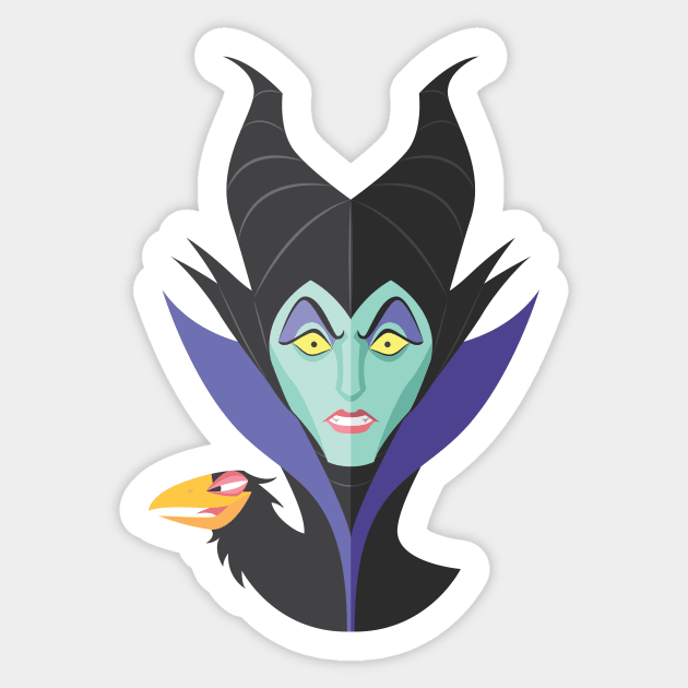 Maleficent Sticker by AJIllustrates